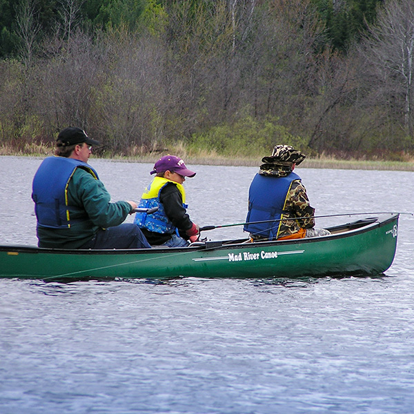 Men's retreat fishing