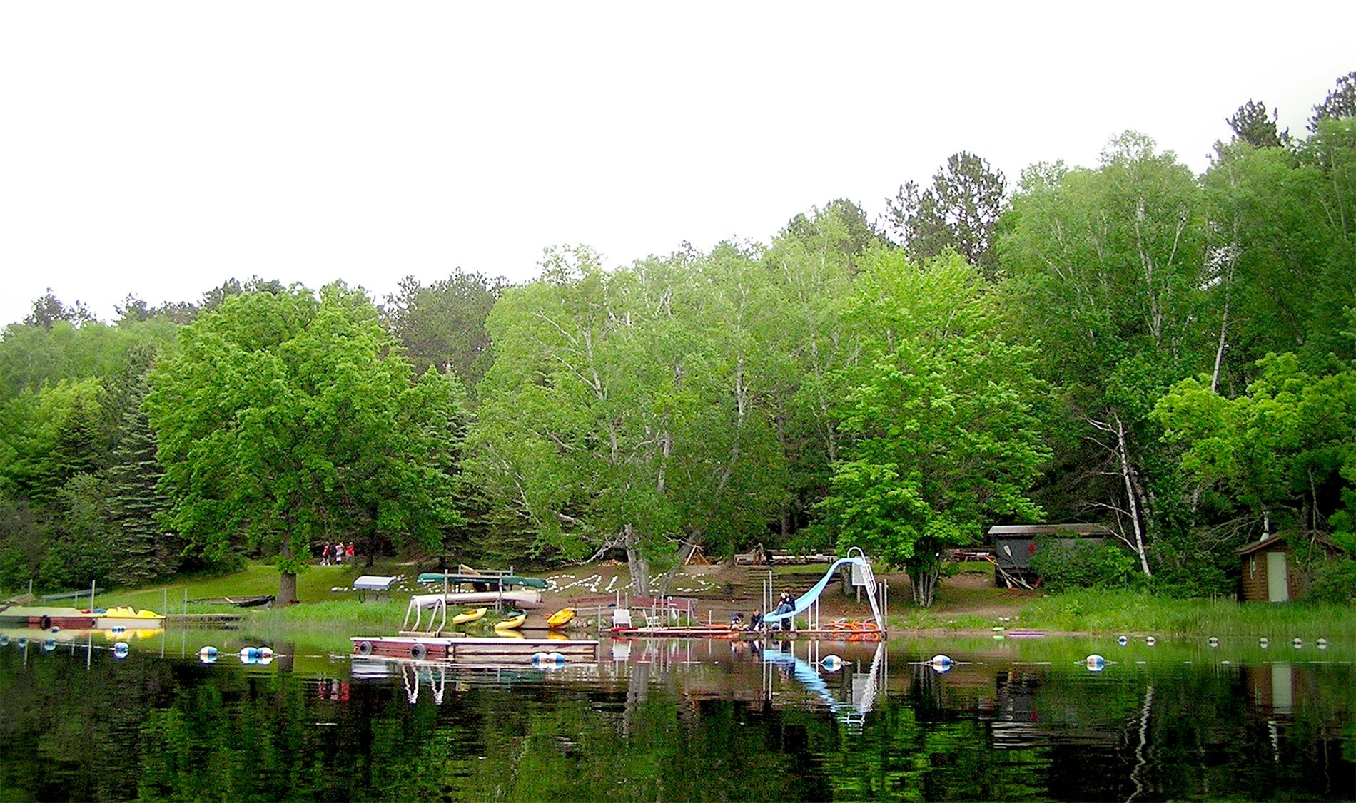 Storybook Lodge Camp lakeside swimming area
