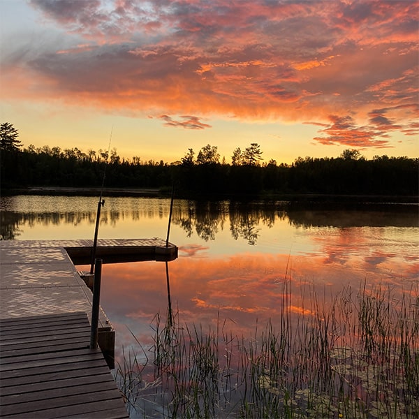 Sunset on the lake